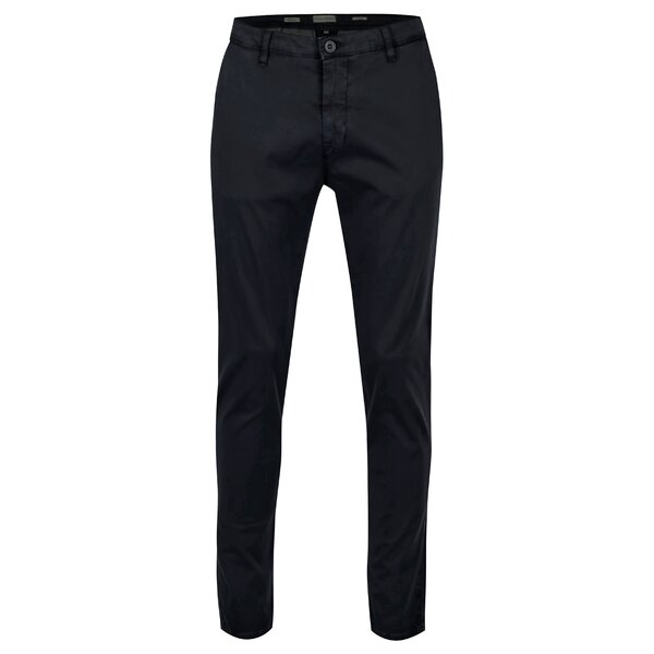 Pantaloni slim fit bleumarin din bumbac - Casual Friday by Blend