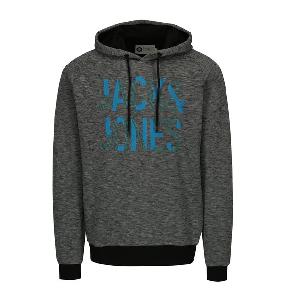 Hanorac negru cu logo brodat - Jack & Jones Caden