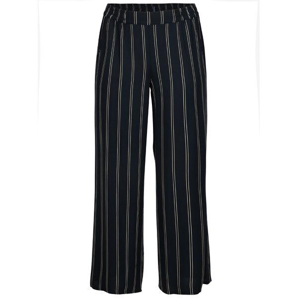 Pantaloni lejeri bleumarin in dungi Ulla Popken