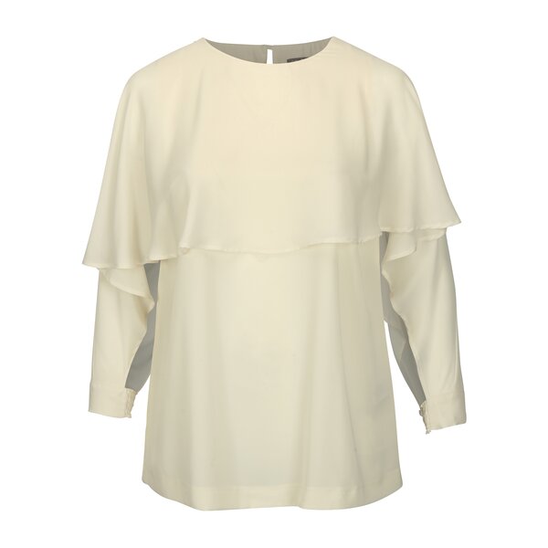 Bluza crem cu decupaj la maneci Ulla Popken