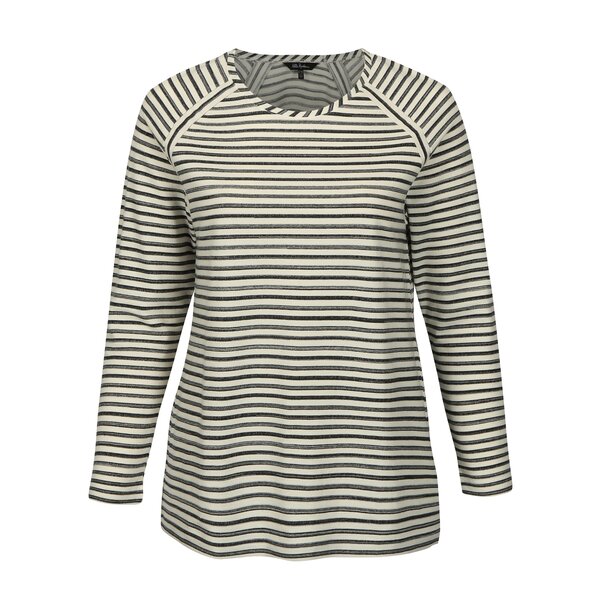 Bluza crem in dungi Ulla Popken
