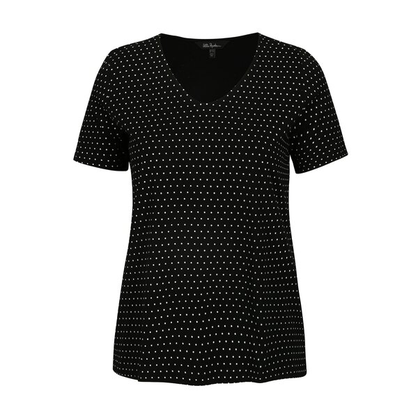 Tricou negru cu buline Ulla Popken
