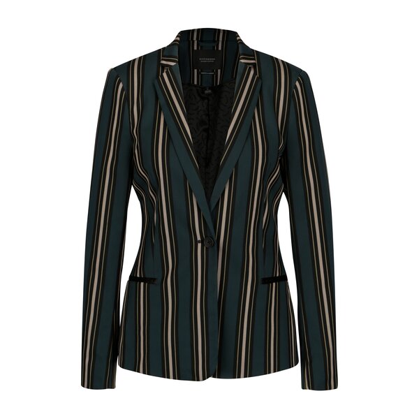 Sacou verde cu dungi negre si umeri intariti - Scotch & Soda