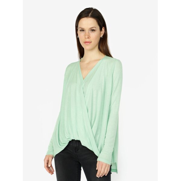 Bluza oversized verde cu drapaje - VERO MODA Luna