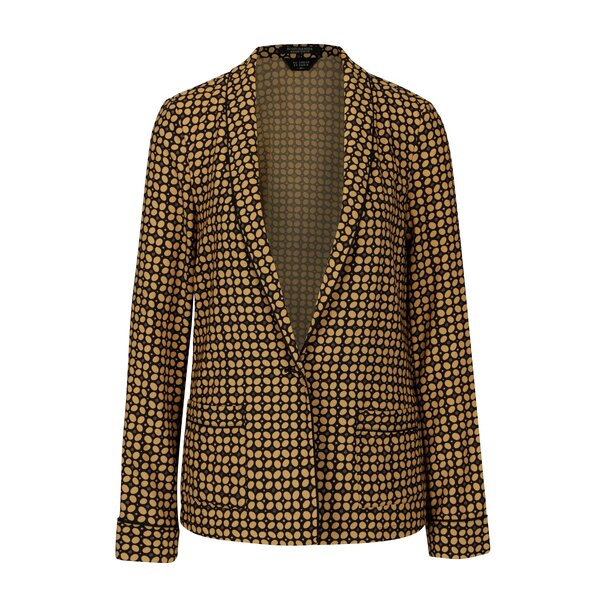 Sacou galben mustar cu print geometric si lant auriu - Scotch & Soda