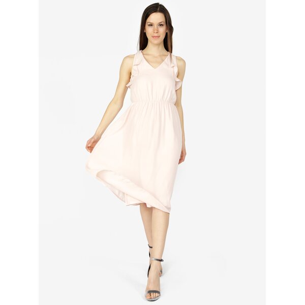 Rochie roz deschis cu volane - VERO MODA Iris