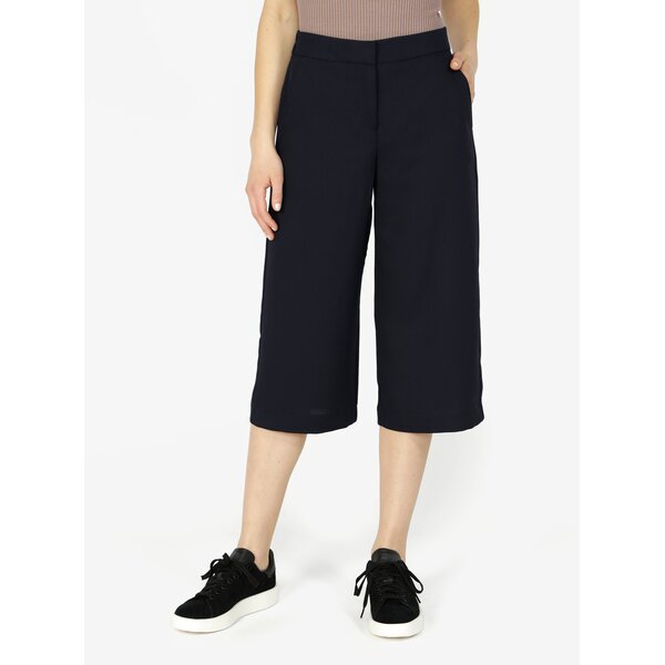 Pantaloni culottes bleumarin cu talie inalta - VERO MODA Isabel