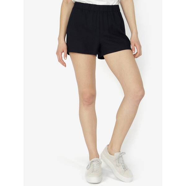 Pantaloni scurti bleumarin cu adaos de in - VERO MODA Asta
