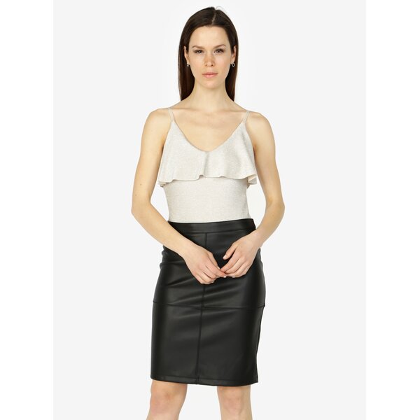 Body bej cu volane - VERO MODA Anne