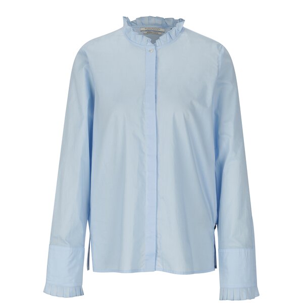 Camasa bleu cu guler tunica si fermoare la maneci - Scotch & Soda