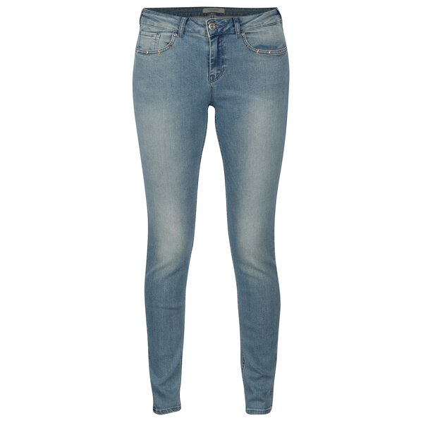 Blugi skinny bleu cu detalii metalice la buzunare - Scotch & Soda