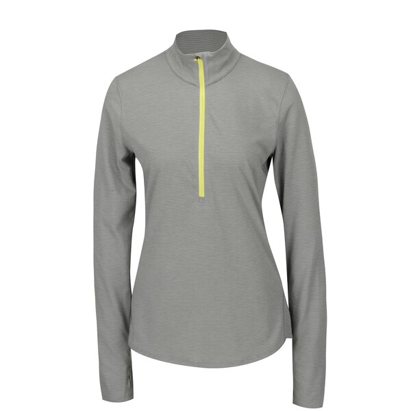 Bluza gri in dungi cu guler inalt pentru femei Under Armour Threadborne Streaker