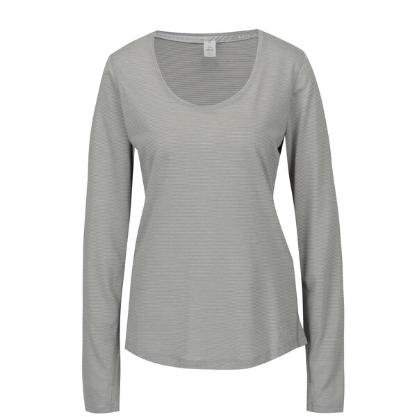 Bluza gri in dungi pentru femei Under Armour Streaker