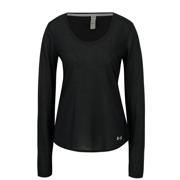Bluza neagra in dungi pentru femei Under Armour Streaker