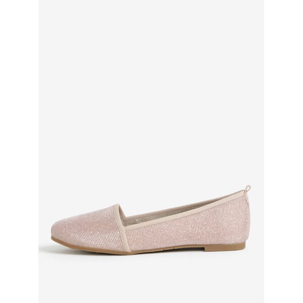 Espadrile roz cu aspect stralucitor - Tamaris