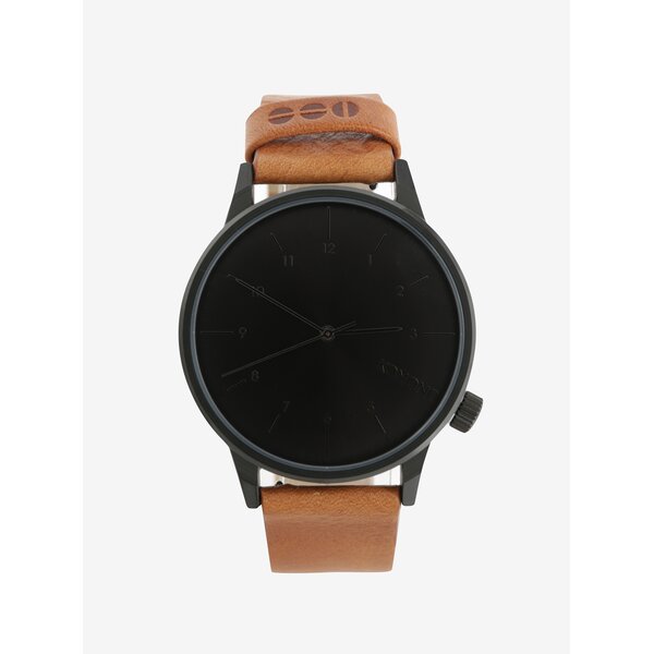 Ceas unisex maro cu curea din piele Komono Winston Regal