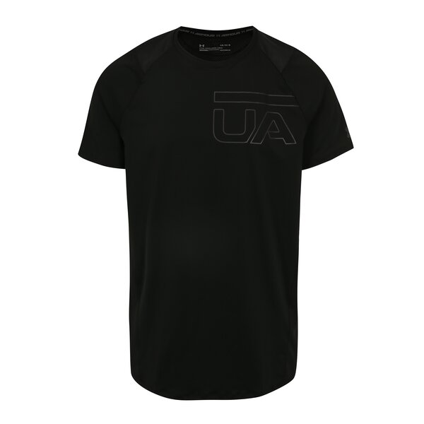 Tricou sport negru cu plasa pentru barbati Under Armour MK1