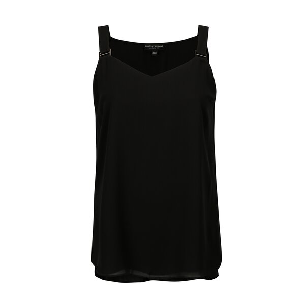 Top negru cu detaliu metalic Dorothy Perkins Curve