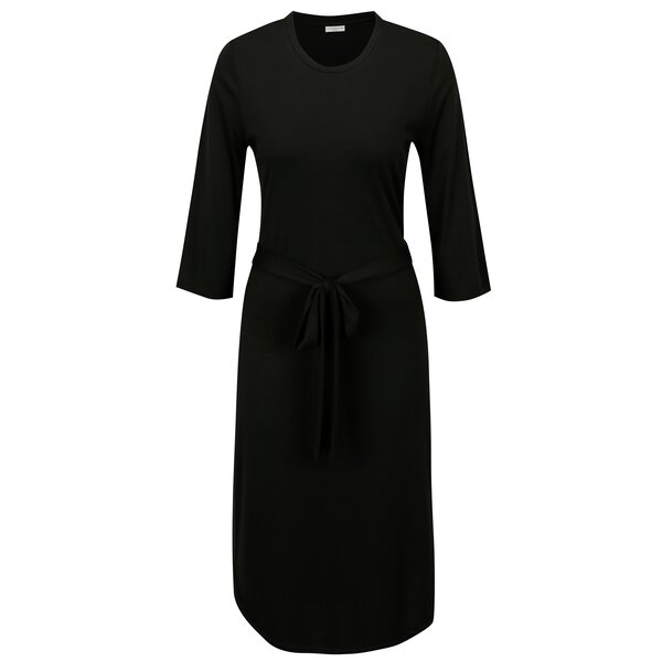 Rochie midi neagra cu maneci 3/4 Jacqueline de Yong Ban