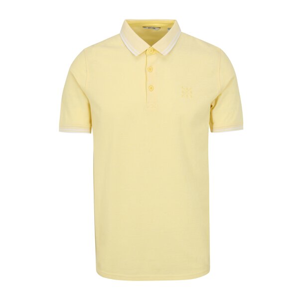 Tricou polo galben cu broderie ONLY & SONS Stan