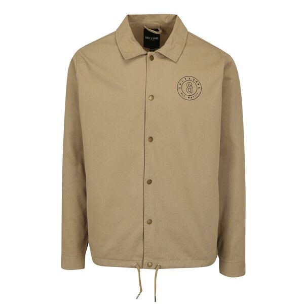 Jacheta bej cu print logo ONLY & SONS Konner