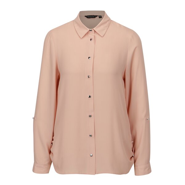 Camasa roz prafuit cu maneci 3/4 Dorothy Perkins