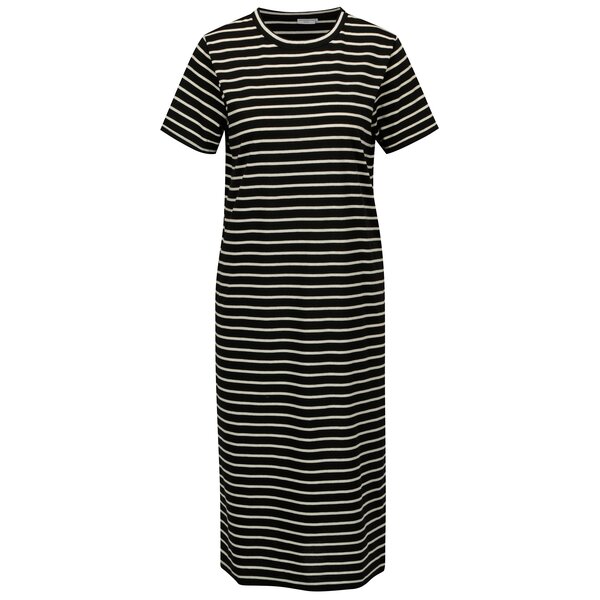 Rochie midi neagra in dungi Jacqueline de Yong Camma