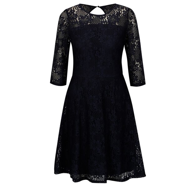 Rochie bleumarin din dantela cu decupaj la spate - Billie & Blossom