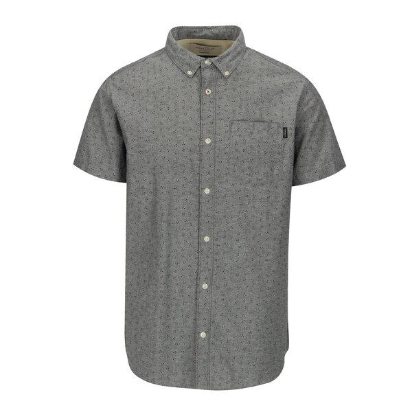 Camasa gri cu guler button down si buzunar la piept - Jack & Jones Premium Murtough