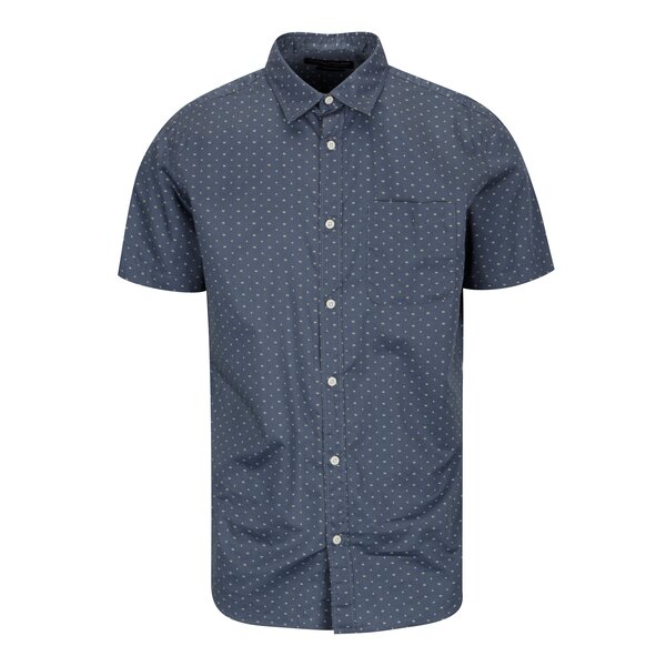Camasa bleumarin din bumbac cu print discret - Jack & Jones Premium Jamie