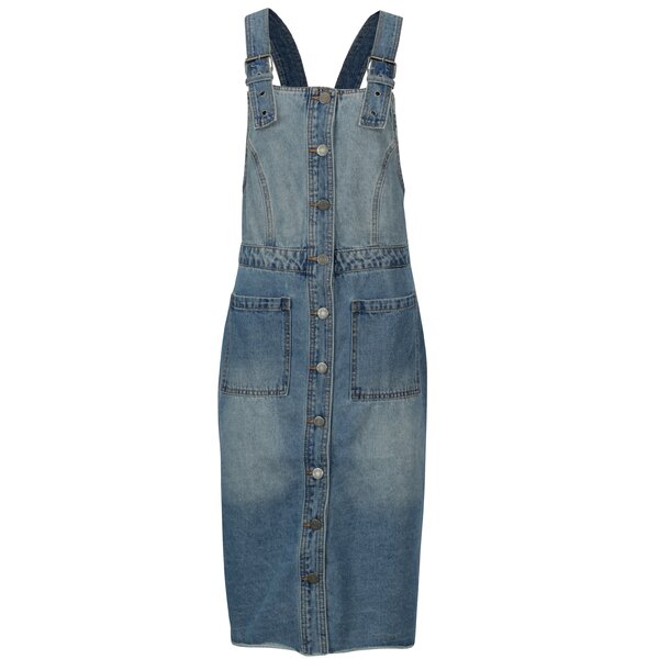 Rochie sarafan albastra din denim Noisy May Jenny