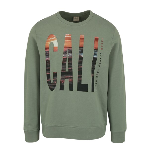 Bluza verde cu print - Jack & Jones Premium Jorword Sweat
