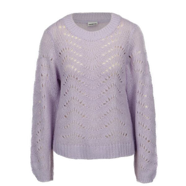 Pulover cropped violet din tricot - Noisy May Tabby