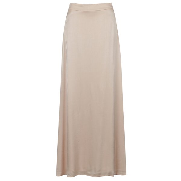 Fusta maxi roz pal cu aspect lucios - VILA Milana