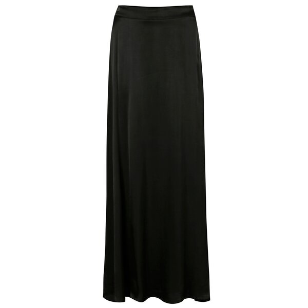 Fusta maxi neagra cu aspect lucios - VILA Milana