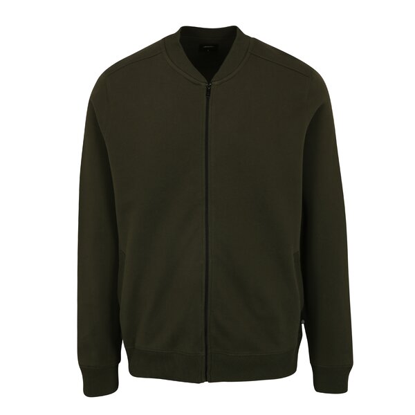 Jacheta bomber verde inchis cu buzunare - Burton Menswear London