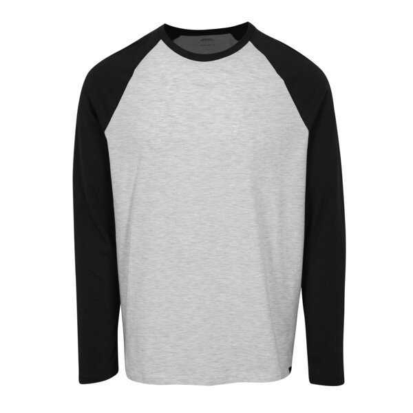 Bluza regular fit cu maneci raglan gri & negru - Burton Menswear London