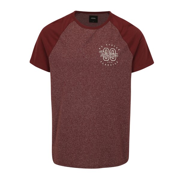 Tricou bordo cu maneci raglan si print - Burton Menswear London