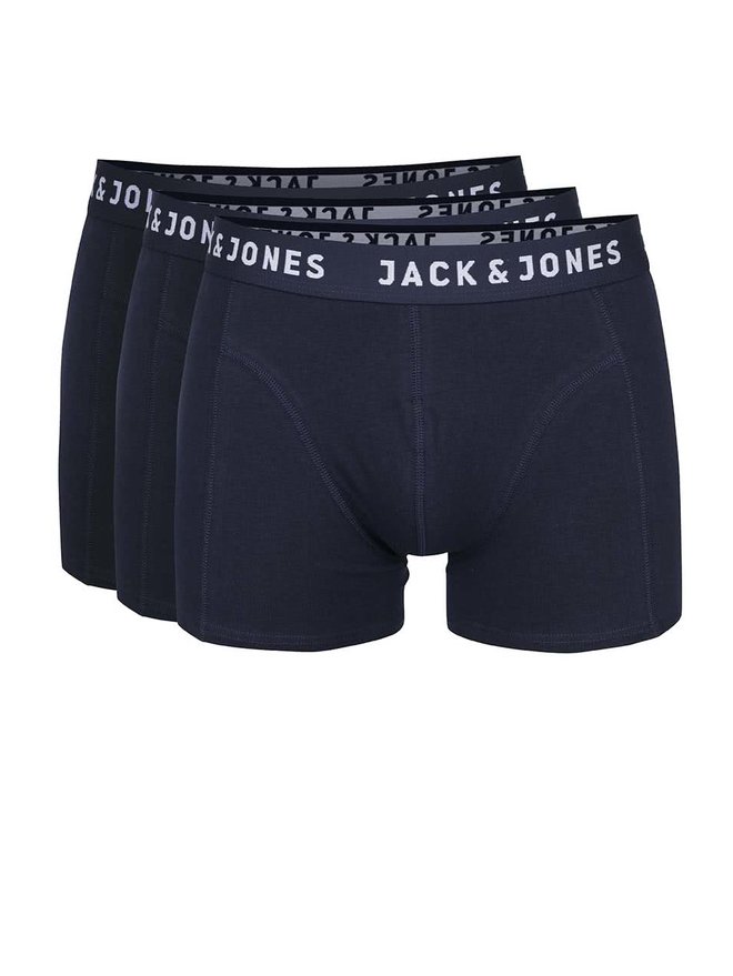 Set de 3 boxeri Jack & Jones Lincoln bleumarin
