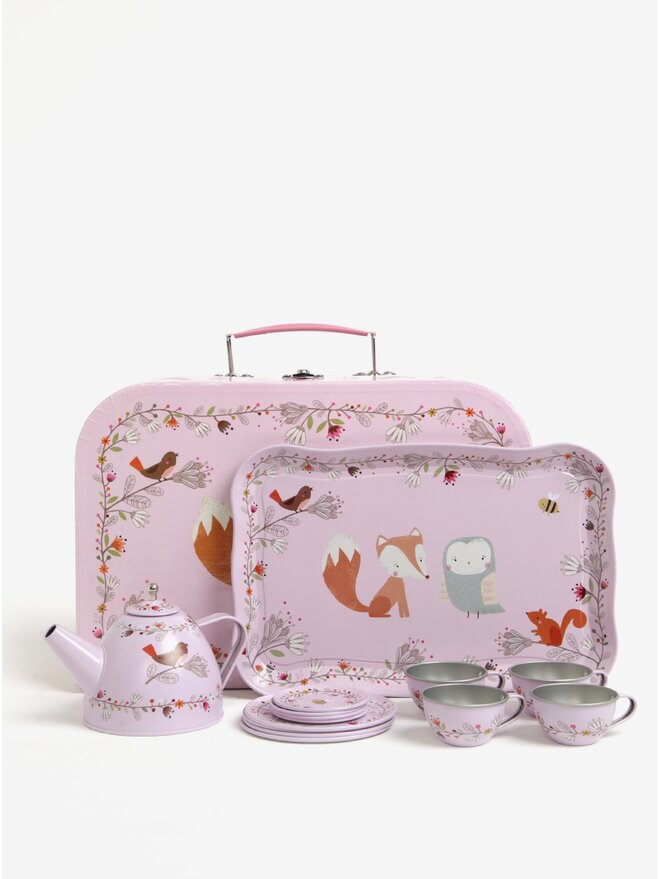 Set roz pentru ceai Sass & Belle de copii