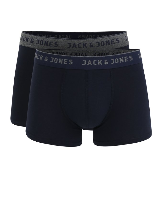 Set de 2 perechi de boxeri de culoare albastru inchis Jack & Jones Vincent