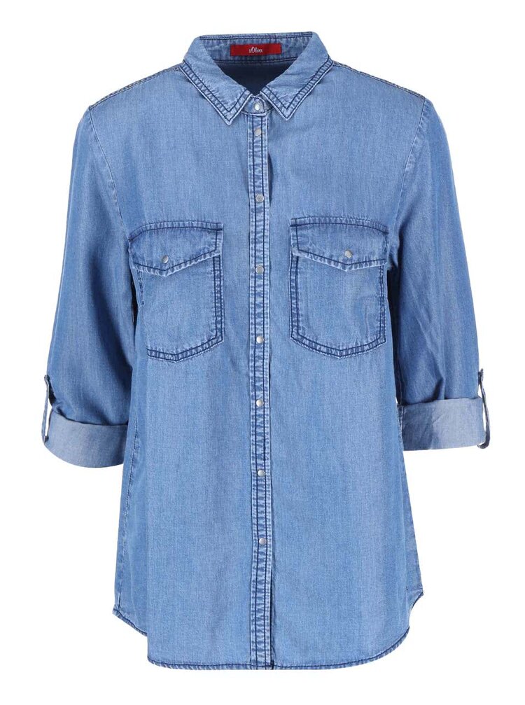 Camasa De Dama Din Denim S Oliver Albastru Zoot Ro