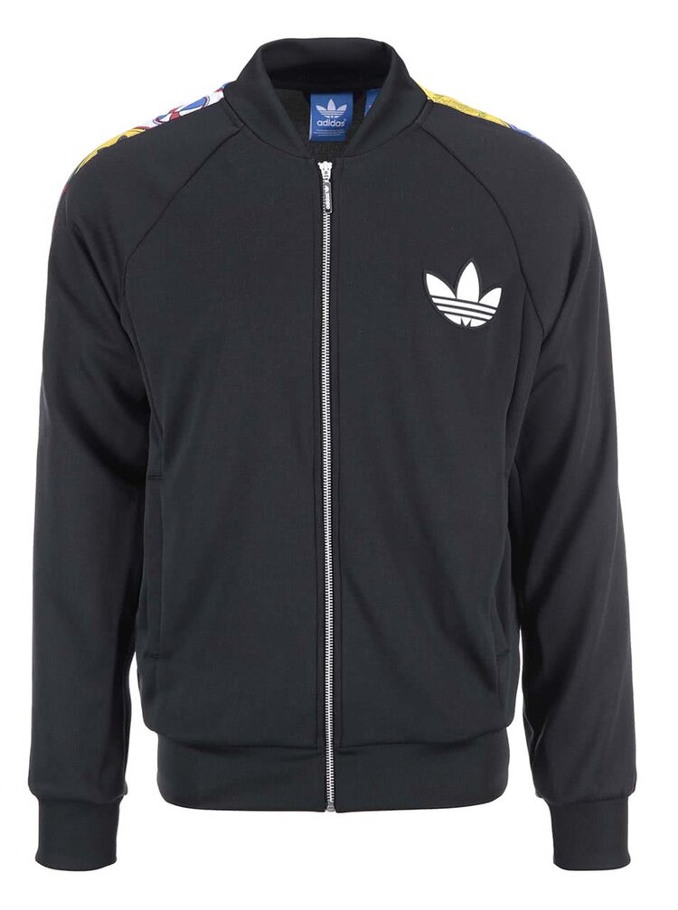 Cerna Panska Mikina Na Zip Adidas Originals Tape Label Zoot Cz