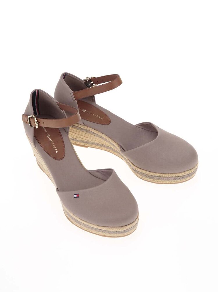 Sandale De Dama Cu Platforma Tommy Hilfiger Gri Zoot Ro