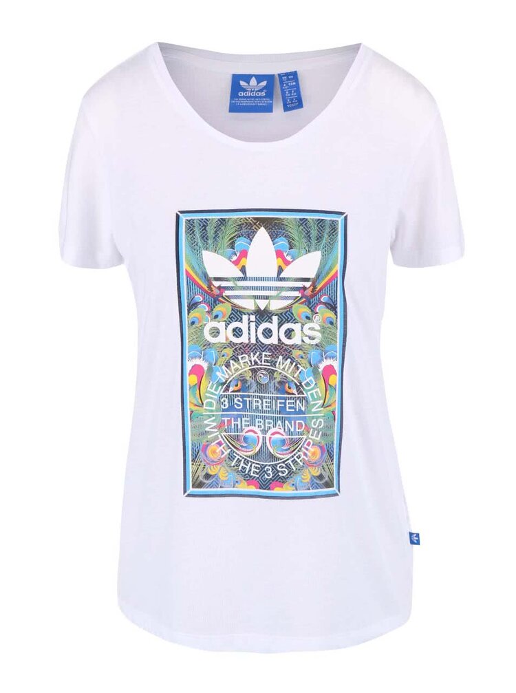 Tricou De Dama Adidas Originals Bird Tongue Alb Zoot Ro