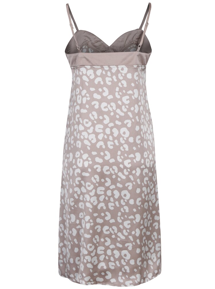 Camasa De Noapte Maro Deschis Cu Animal Print Dorothy Perkins