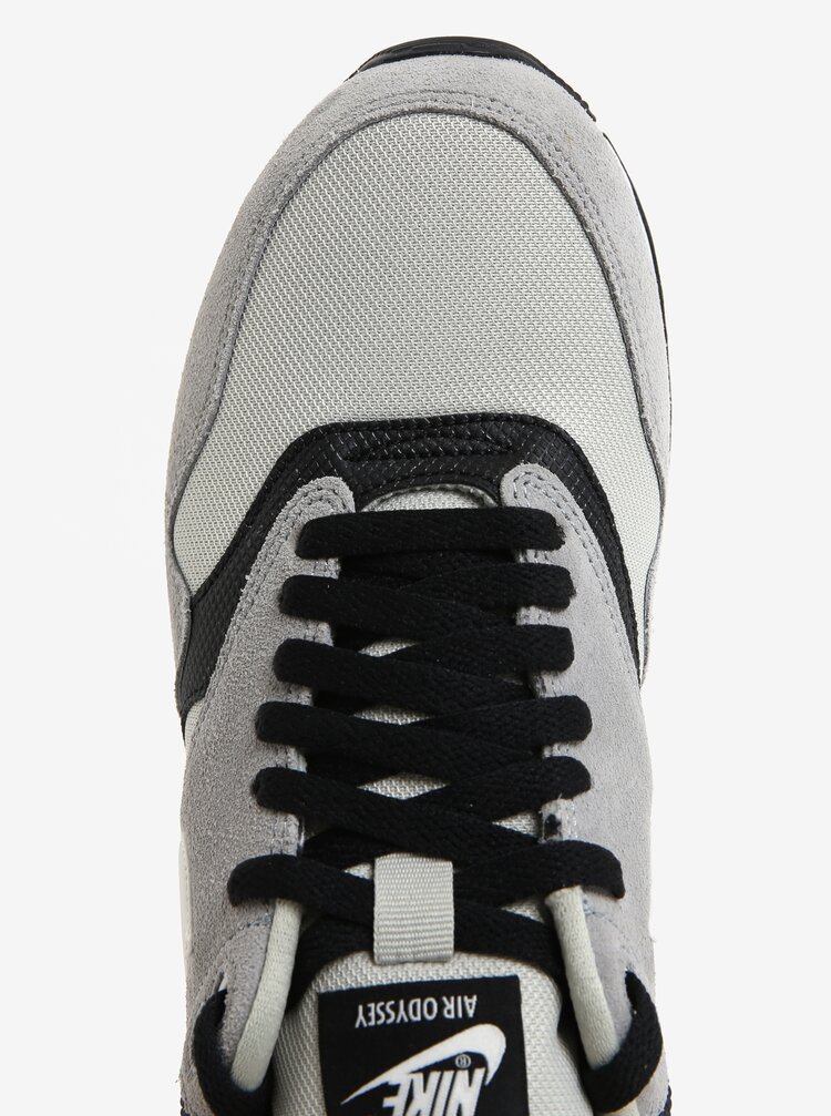 Pantofi Sport Negru Gri Cu Detalii Din Piele Intoarsa Pentru