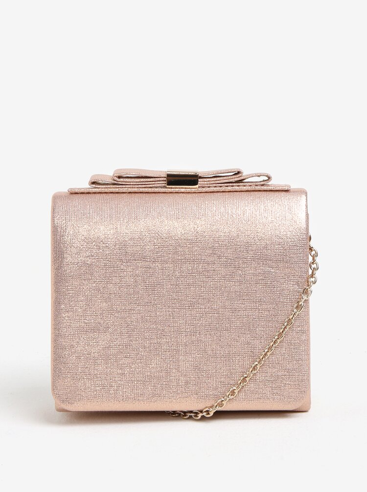 Geanta Plic Roz Pal Cu Bareta Tip Lant Si Funda Dorothy Perkins