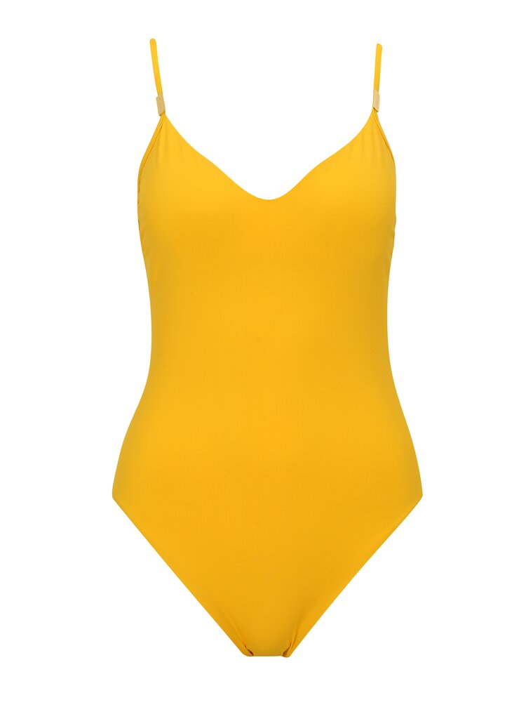 Costum De Baie Intreg Galben Cu Spate Decupat Calvin Klein Underwear Zoot Ro