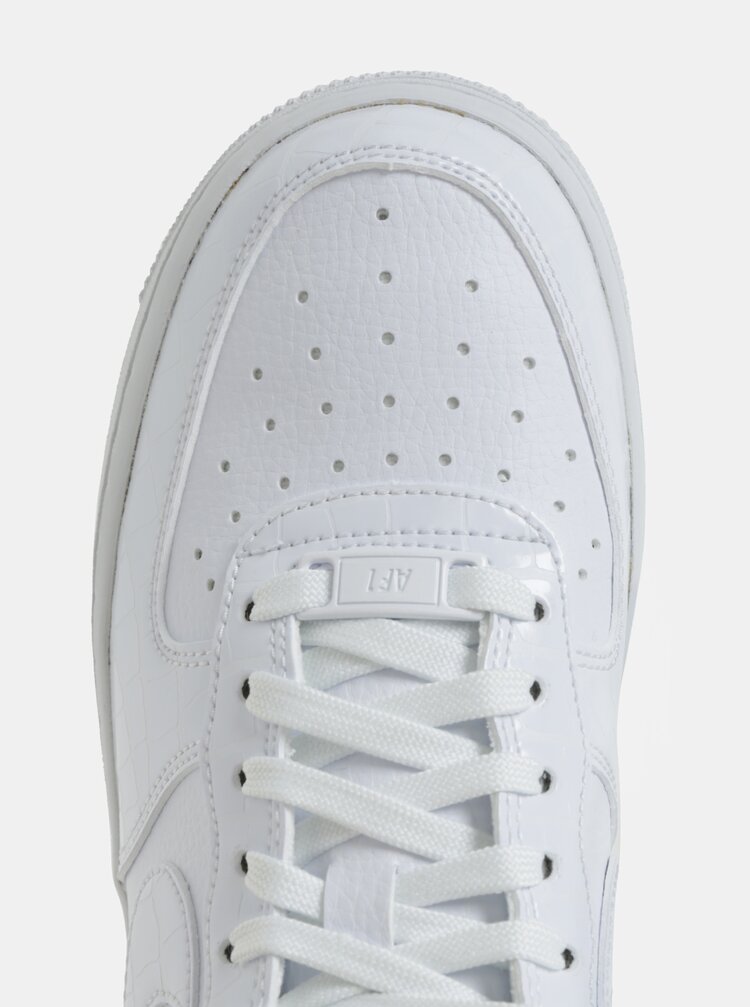 Tenisi De Dama Albi Cu Platforma Nike Air Force1 Zoot Ro